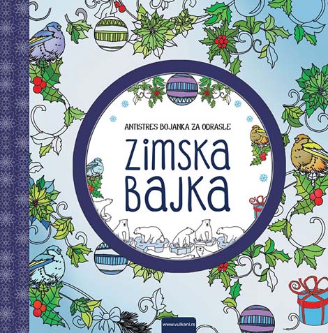 ZIMSKA BAJKA Antistres bojanka za odrasle 