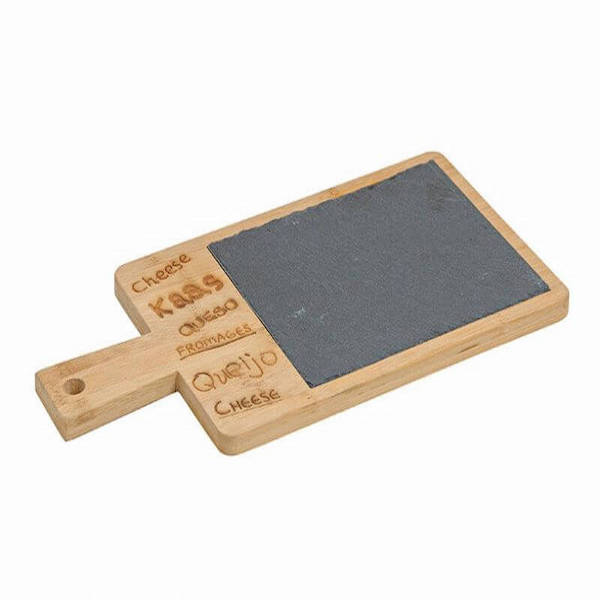 CHEESEBOARD SLATE/BAMBOO 36X18 CM 