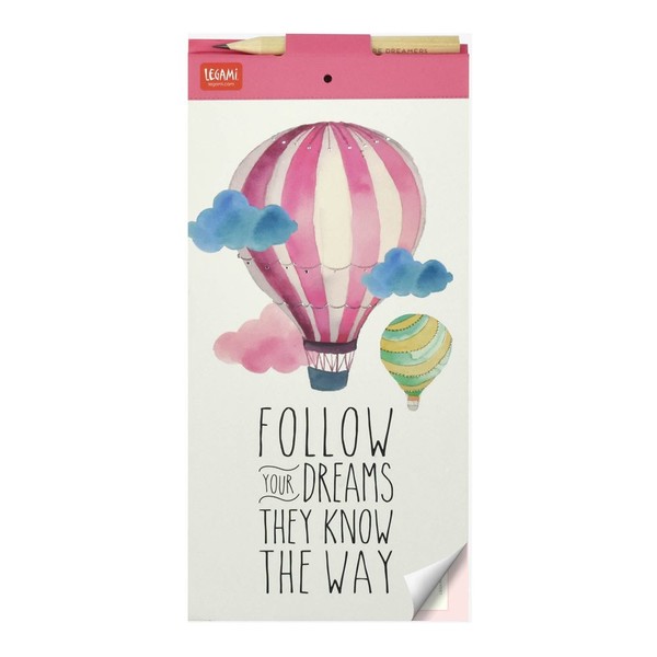 Sveska DON'T FORGET MAGNETIC NOTEPAD AIR BALLOON 