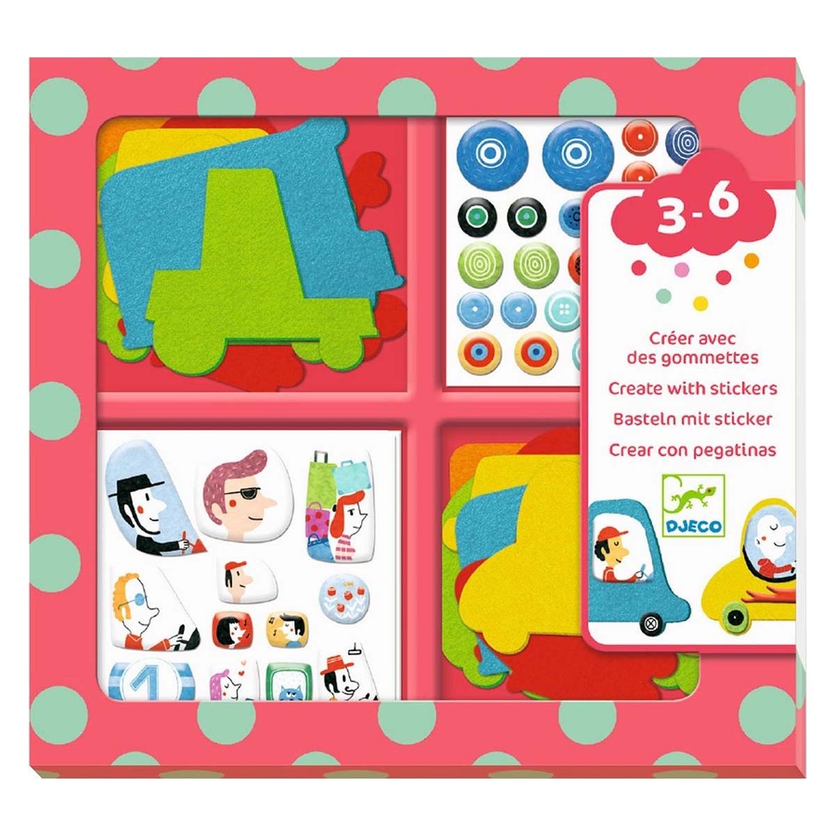Kreativni Set STICKERS I LOVE CARS 