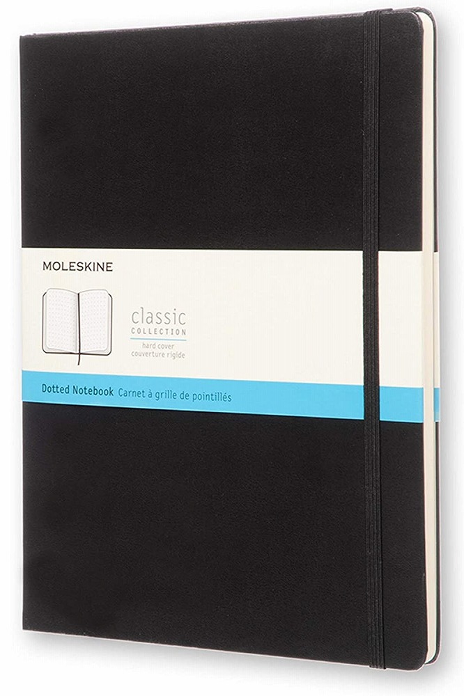 Notes B5 MOLESKINE 19x25 cm Crni (tvrde korice, na tačkice) 