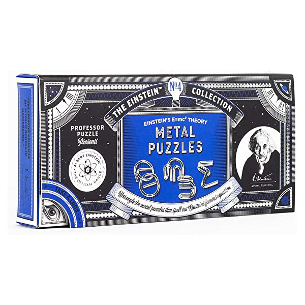 PROFESSOR PUZZLE                    IQ puzle E= MC2 METAL PUZZLES 