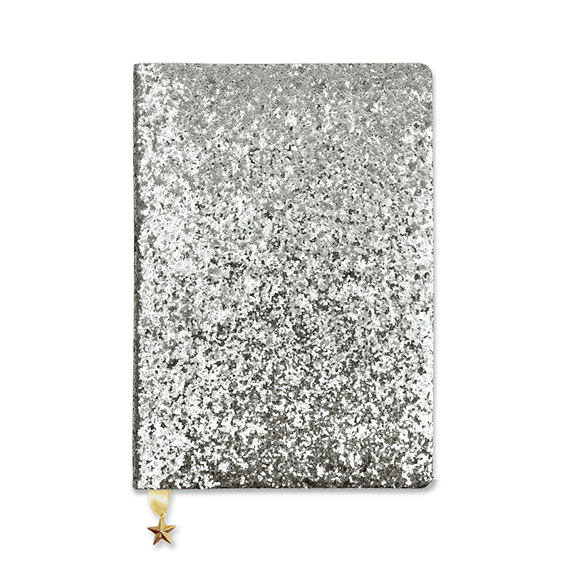 Sveska ALL THAT GLITTERS A5 NOTEBOOK SILVER SEQUIN 