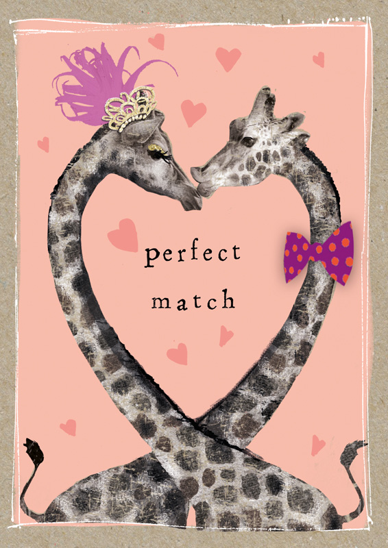 Svadbena Čestitka FANCY PANTS PERFEC MATCH GIRAFFE 