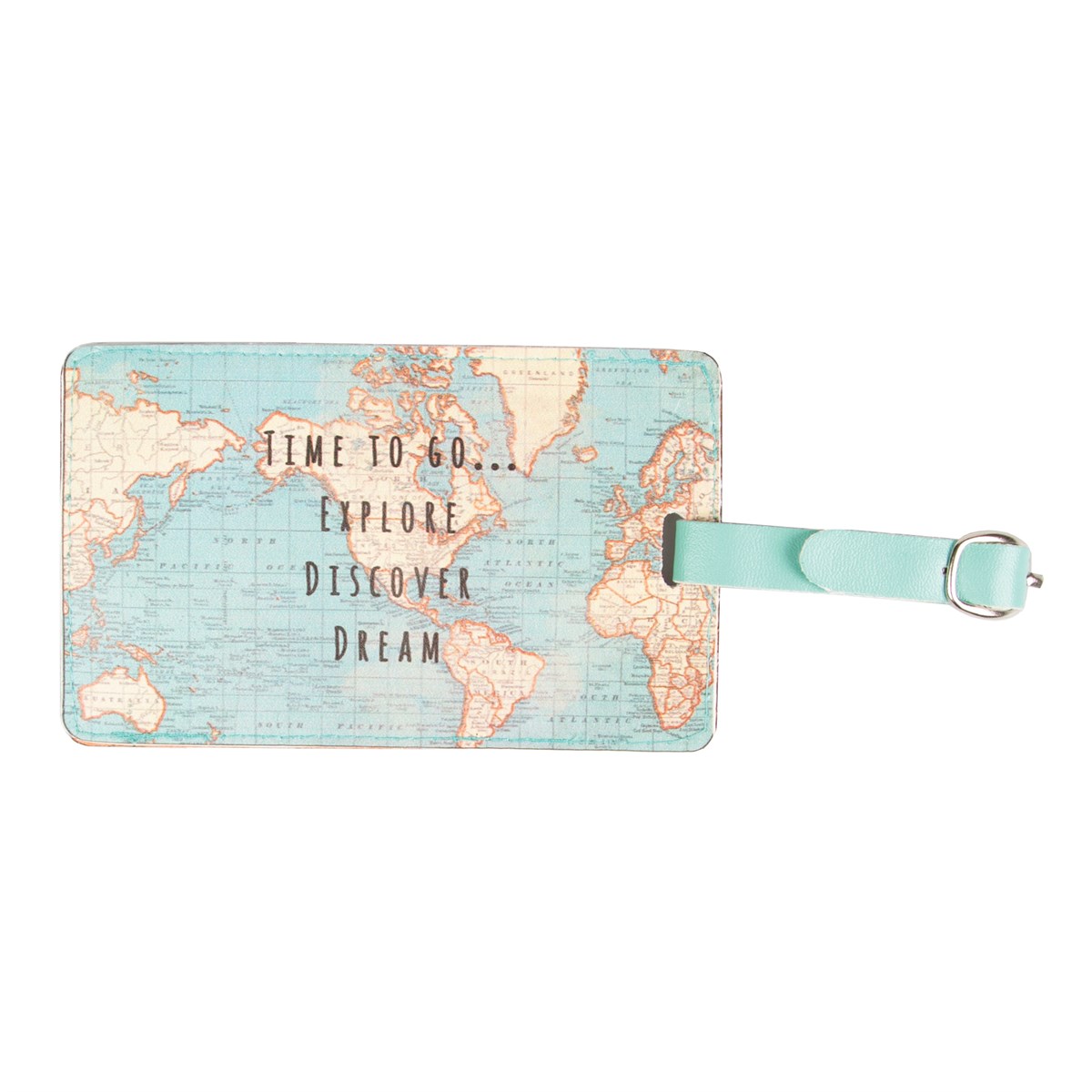 Tag za putnu torbu VINTAGE MAP Time to Go 