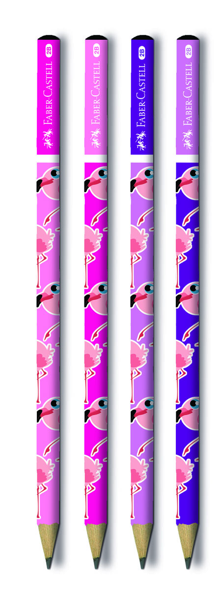 Grafitna olovka 2B Flamingo 