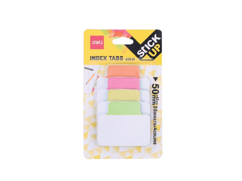STIKERI ZA INDEKSIRANJE 50×41mm 4×100lista 4 Neon boje 