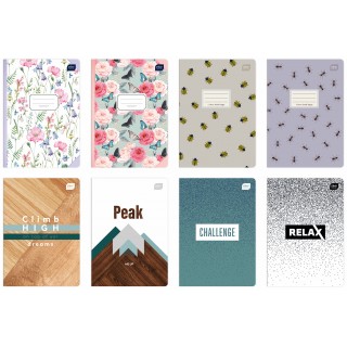 Sveska EXERCISE BOOK A5 60L PLAIN UV MIX DESIGNS 