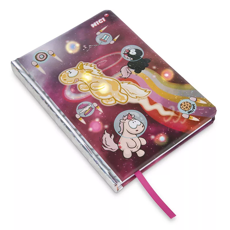 Sveska NOTEBOOK THEODOR & FRIENDS DIN A5 WITH LED 