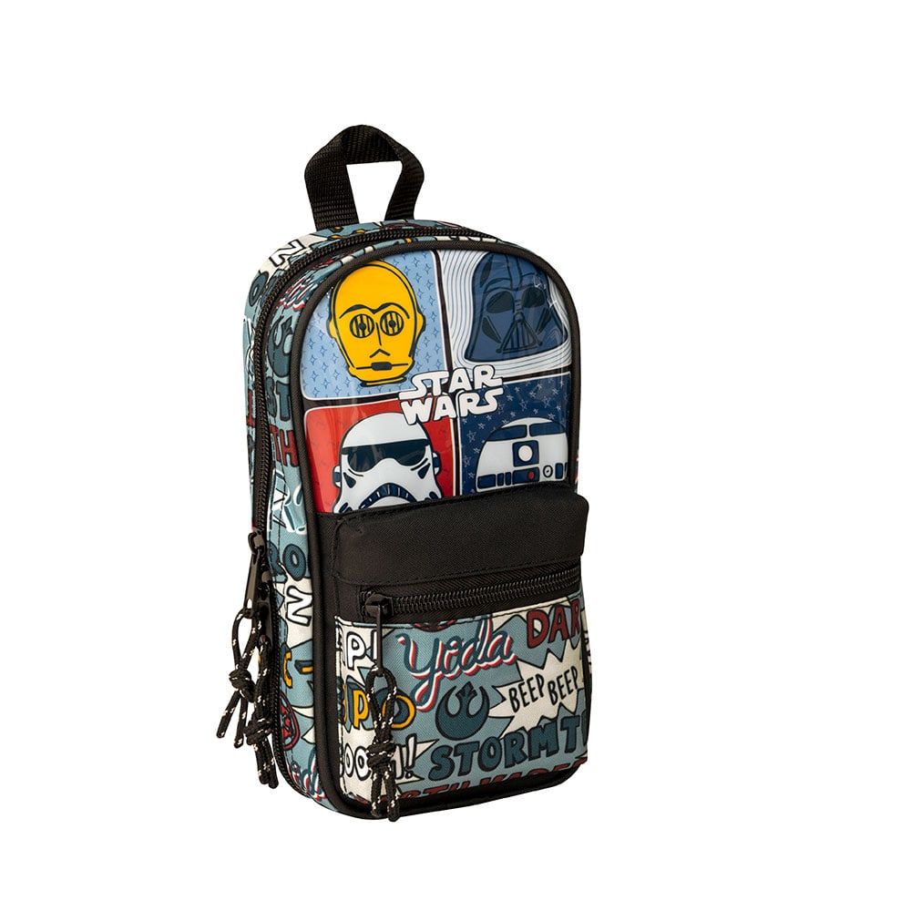Torbica PENCIL CASE-BACKPACK WITH 4 EMPTY PENCIL CASES STAR WARS 