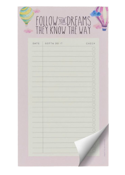 Sveska PAPER THOUGHTS AIR BALLOONS NOTEPAD 