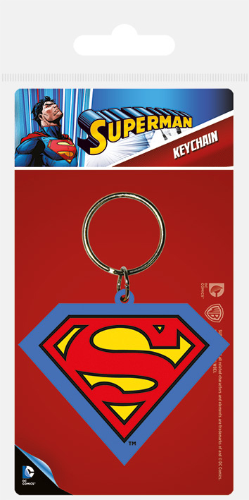 Privezak za Ključ SUPERMAN SHIELD RUBBER KEYCHAIN 