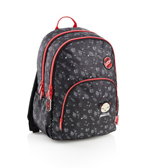 BACKPACK W/THREE COMPARTMENTS NEVER STOP PUCCA 