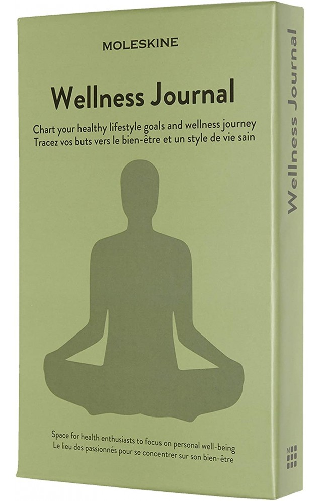 Notes Wellness Journal A5 MOLESKINE 13x20 cm Zeleni (tvrde korice) 