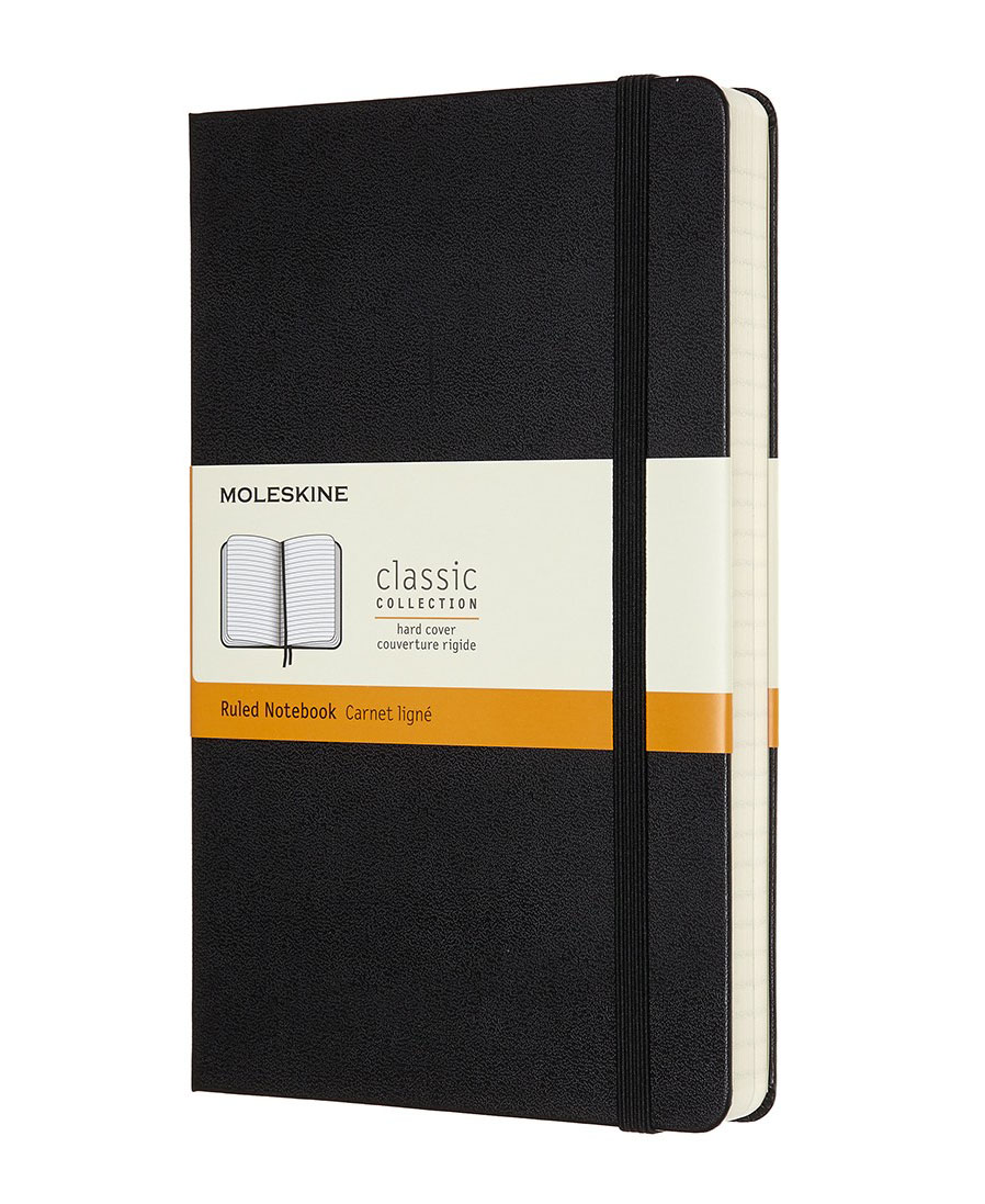 Notes A5 MOLESKINE Classic Soft, crni - linije TP 