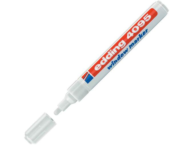 MARKER ZA STAKLO CHALK MARKER E-4095 2-3MM EDDING BELA 