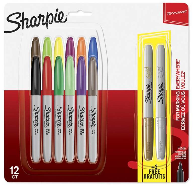 SHARPIE set markera FINE 12+2 