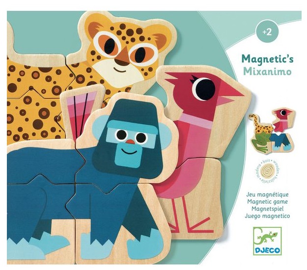 Drveni set magnetnih slagalica <br />
 MIXANIM 