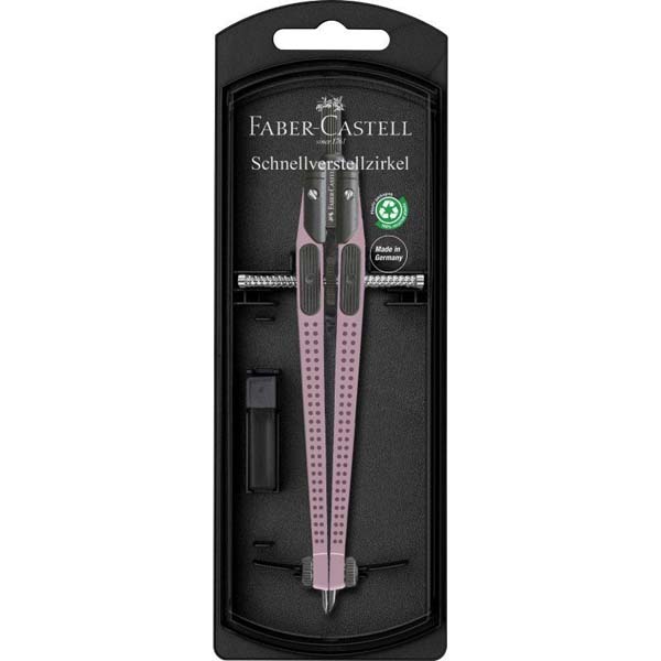 FABER CASTELL šestar GRIP ROZE 