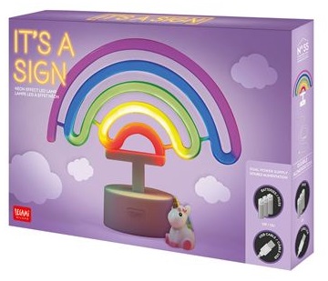 NEON EFFECT LED LAMP IT'S A SIGN RAINBOW 