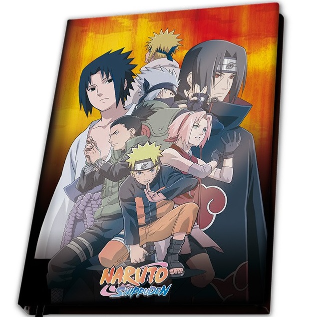 NARUTO notes A5 na linije 