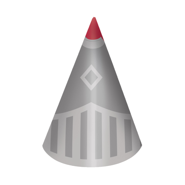 Set od 8 rođendanskih kapca VITEZ 16 cm 