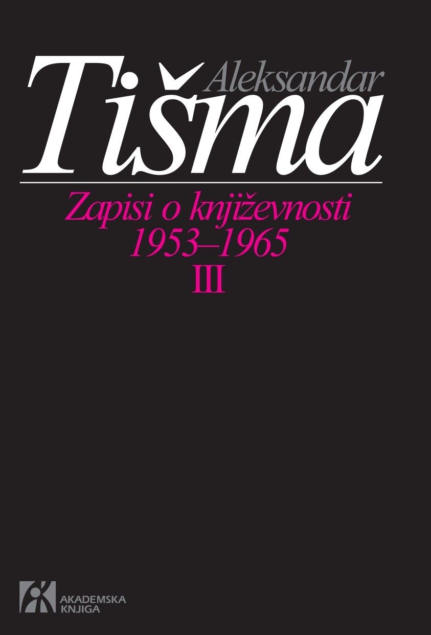 ZAPISI O KNJIŽEVNOSTI 1953-1965 III tom 