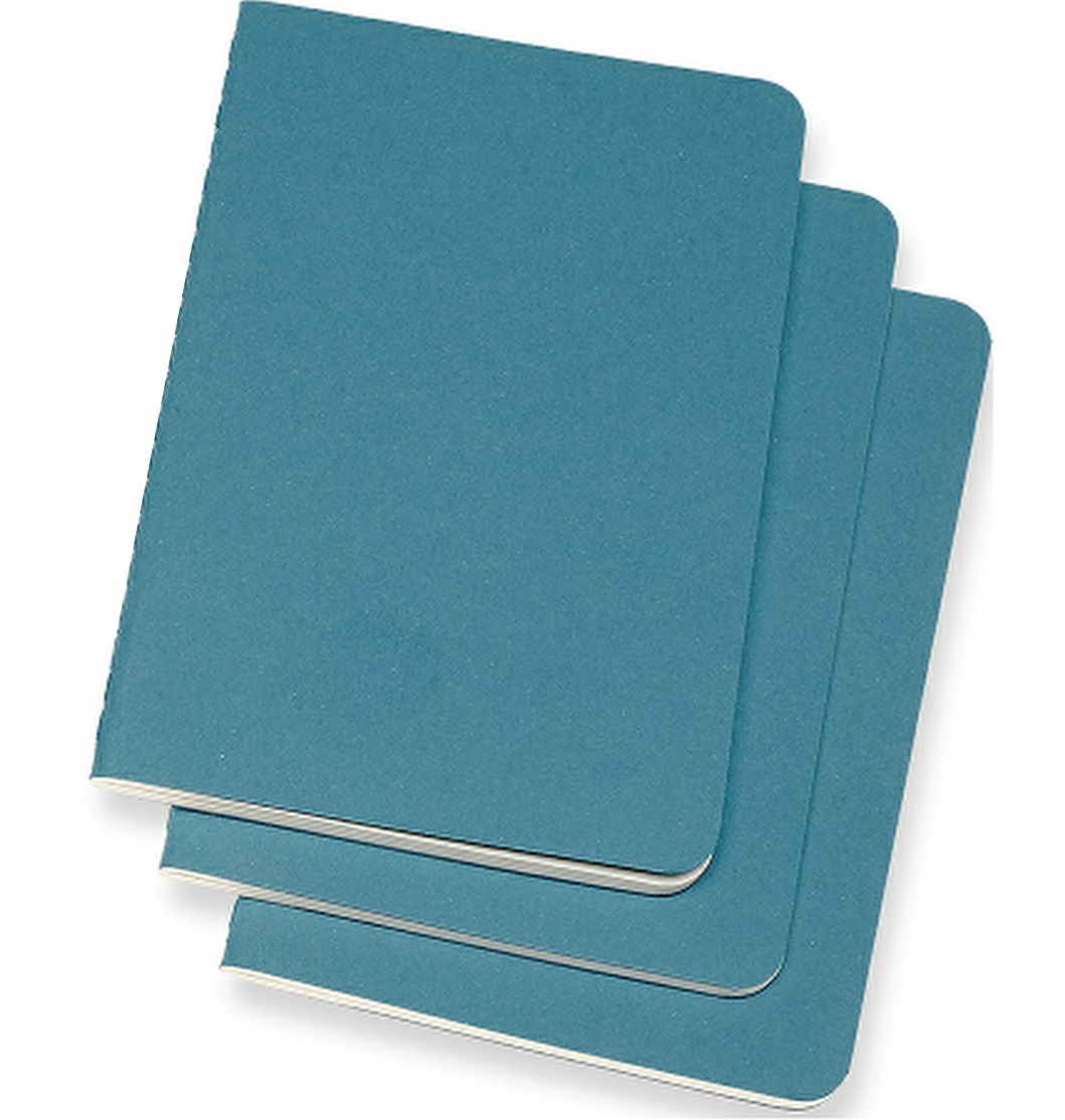 MOLESKINE set tri džepne beležnice BRISK BLUE 