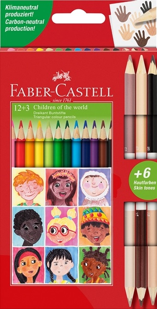 FABER CASTELL drvene bojice 1/12 + 3 BICOLOR 