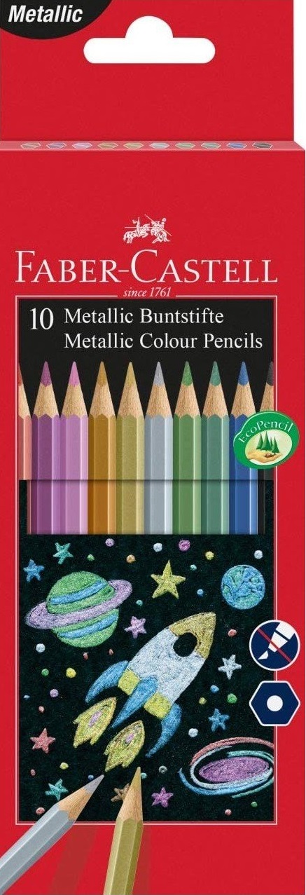 FABER CASTELL metalik drvene boje 1/10 