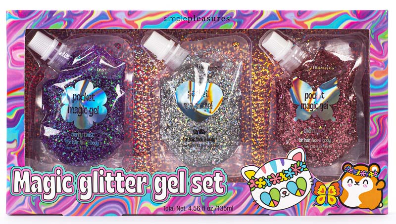 Dečiji set gelova za kosu GLITTER 