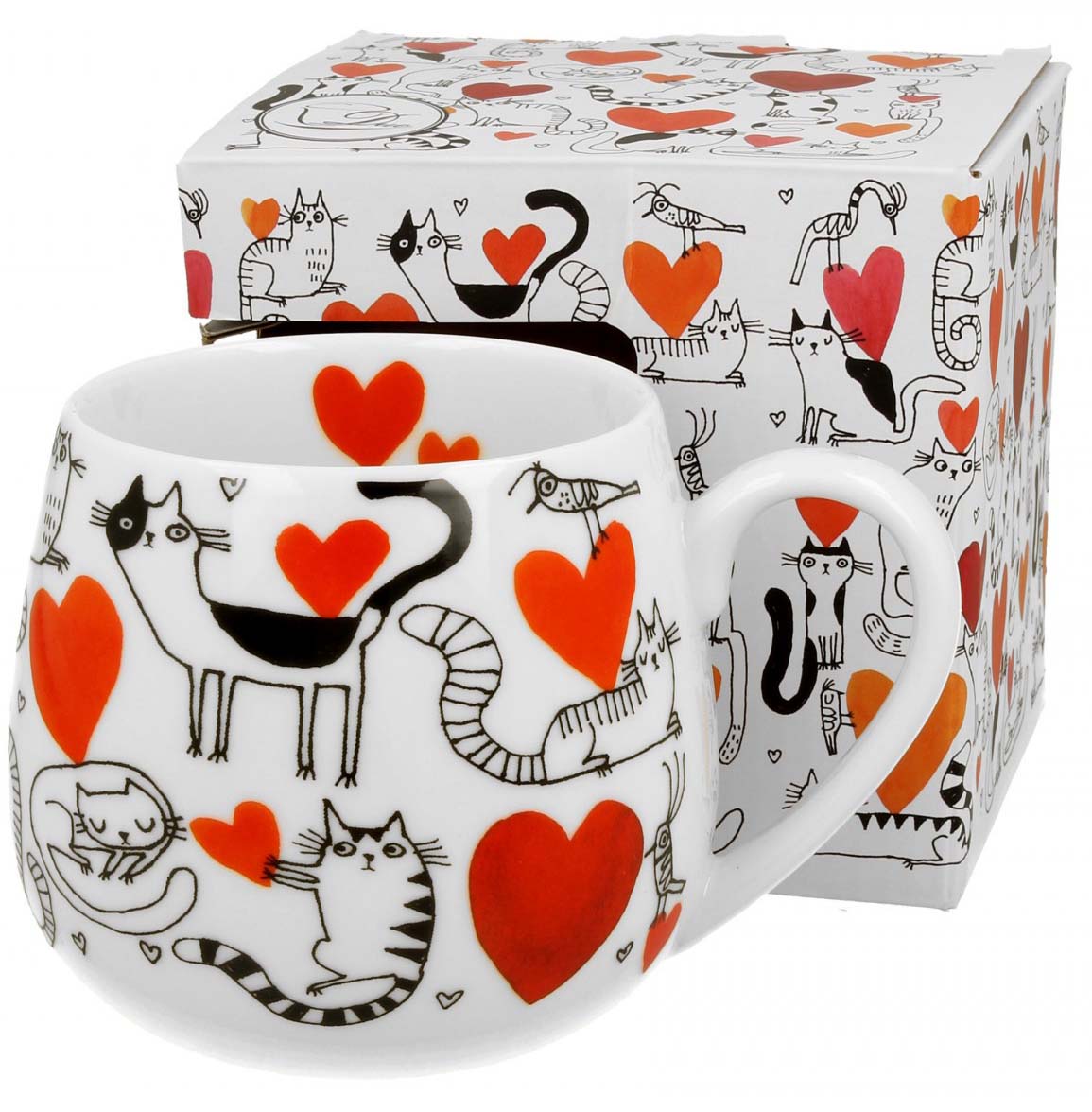 Šolja za čaj ili kafu CAT’S WORLD - HEARTS