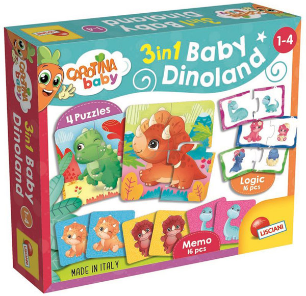 CAROTINA edukativna slagalica BABY DINO 3D - LISCIANI 