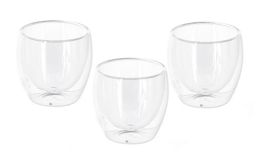 Čaše za espreso kafu S/3 BICCH VETRO BOROSIL BREW  80ML 