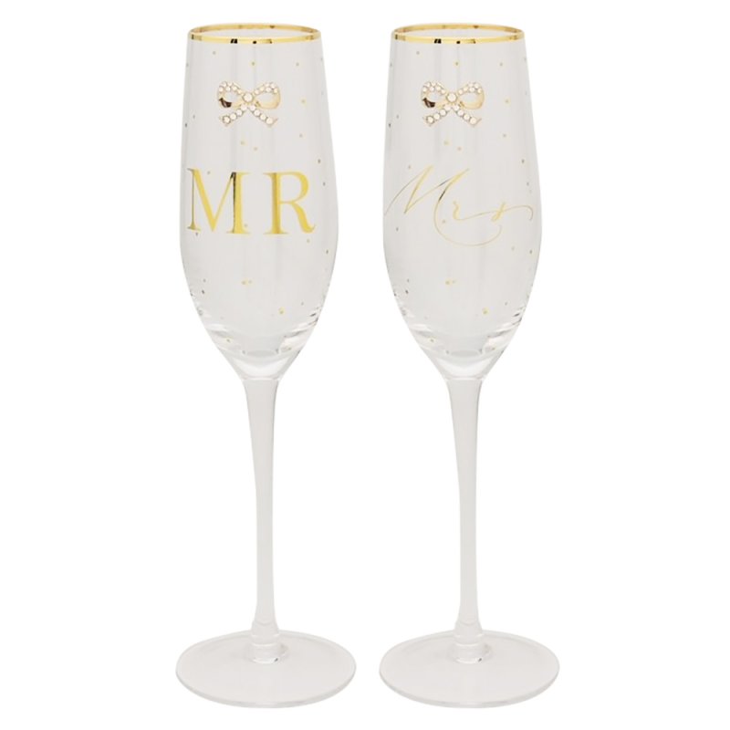 Čaše za šampanjac MR & MRS 