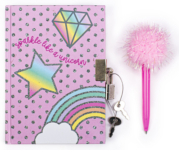 Dnevnik sa katancem I olovkom SPARKE LIKE A UNICORN 