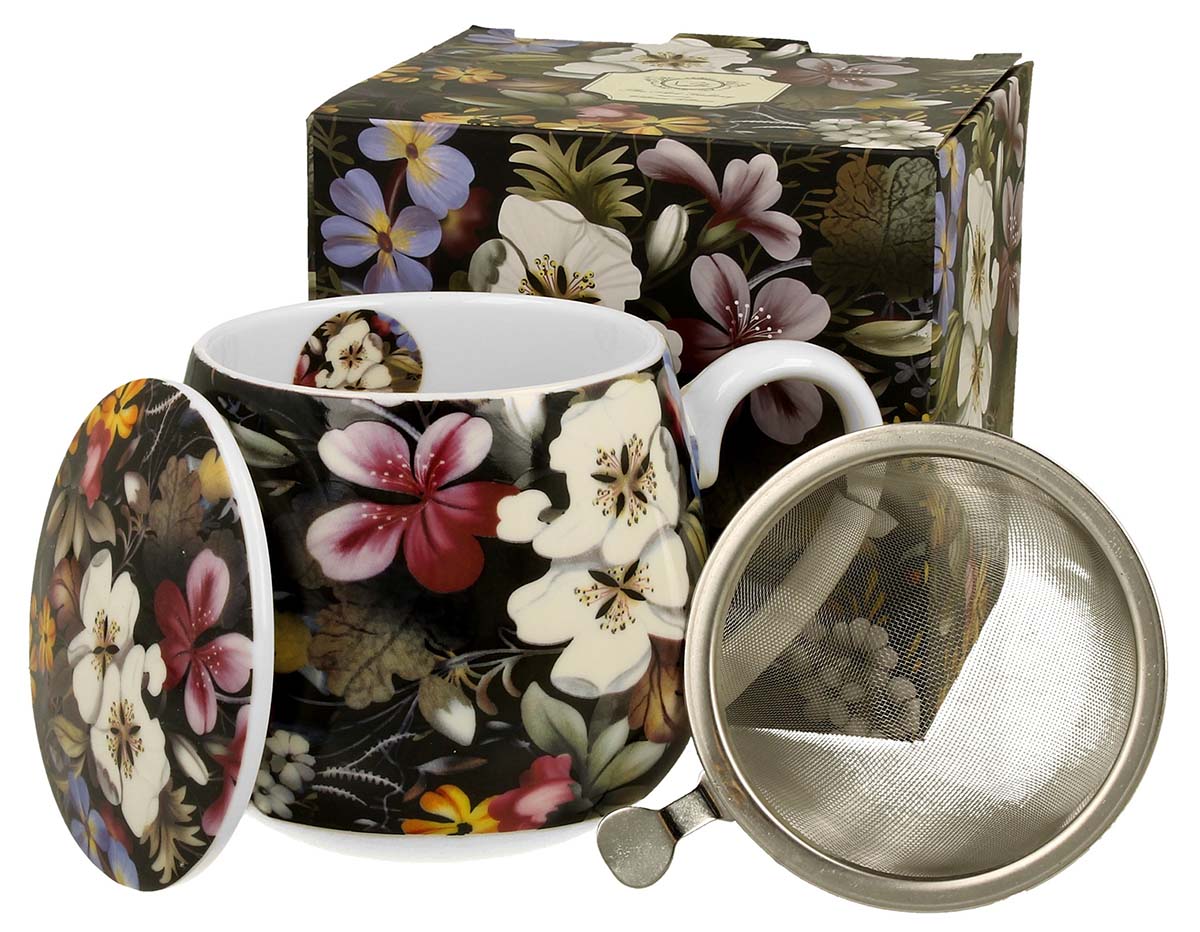 Šolja BARREL MUG WITH TEA INFUSER BLACK W. KILBURN 