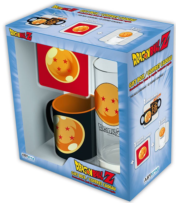 DRAGON BALL poklon set - čaša, šolja i podmetač 