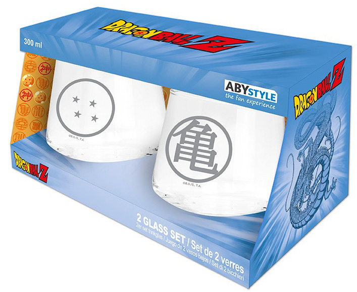 DRAGON BALL set dve čaše u poklon pakovanju 300ml 