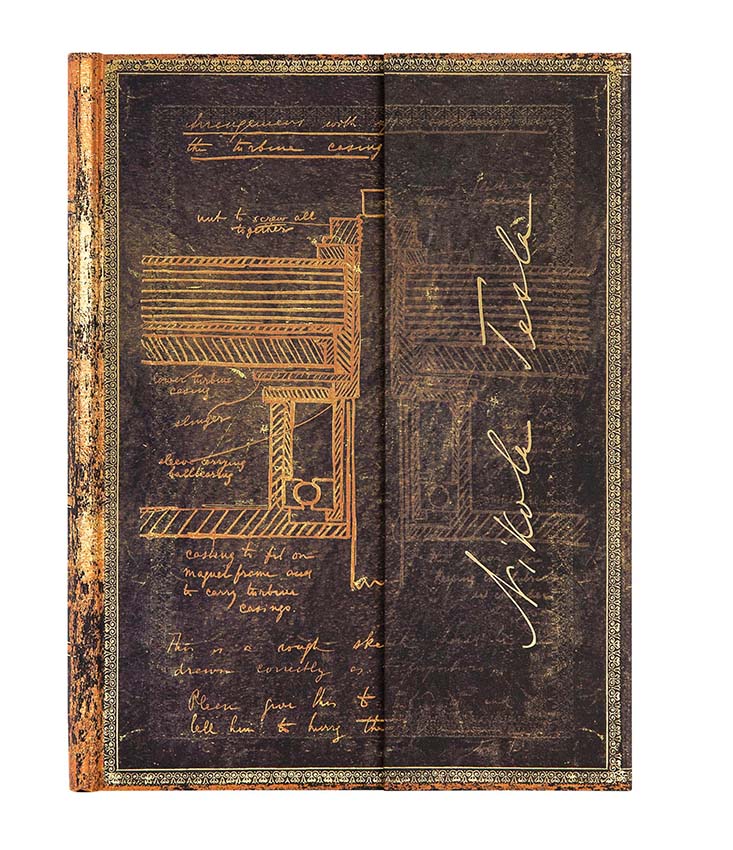 Notes 18x23cm EMBELLISHED MANUSCRIPTS TESLA, SKETCH OF 