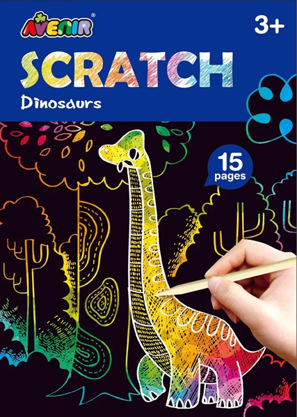 Kreativni set MINI SCRATCH BOOK - DINOSAURSI 