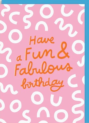 Rođendanska čestitka FUN AND FABULOUS BIRTHDAY 