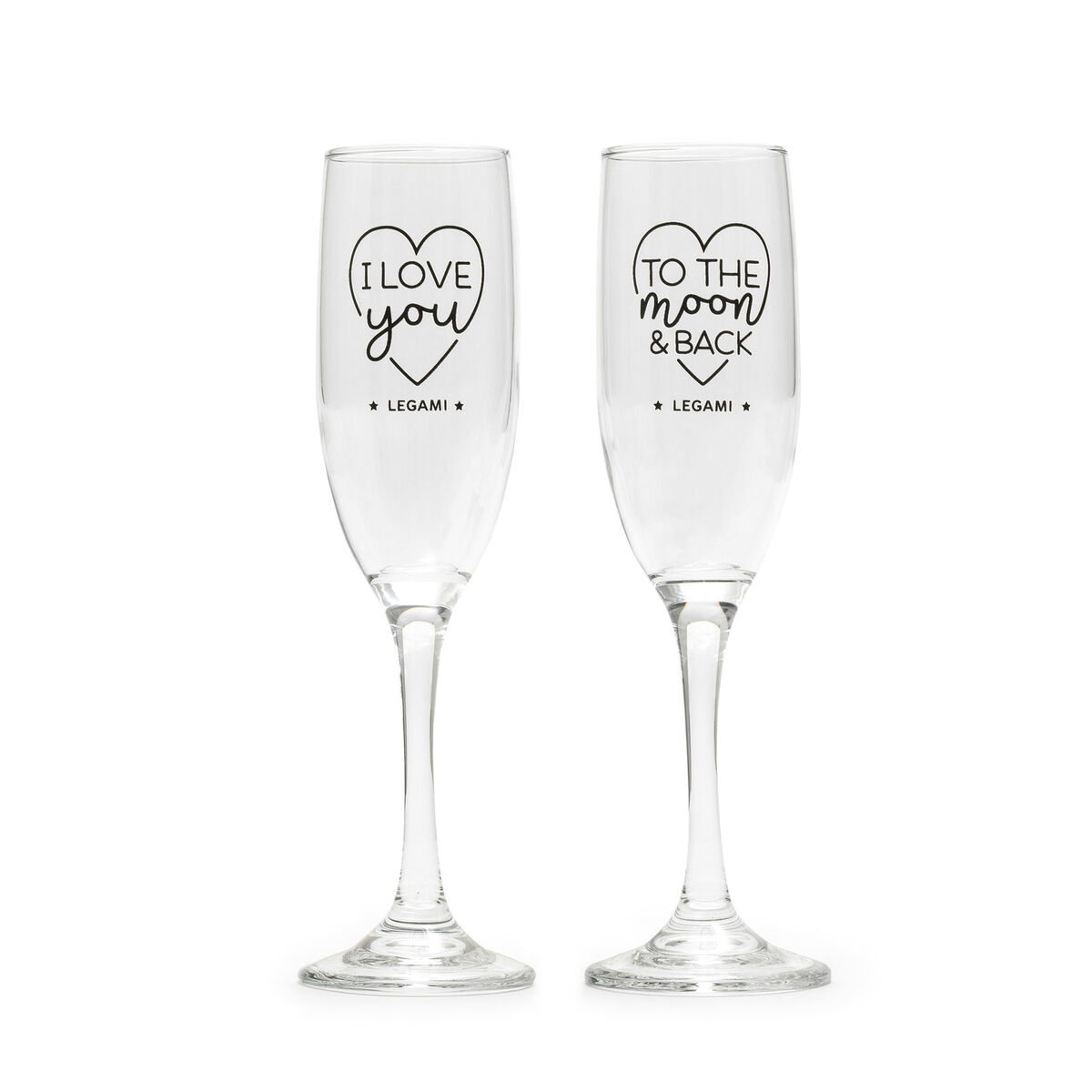 Čaše za šampanjac CHEERS TO LOVE - SPACE (2 kom) 