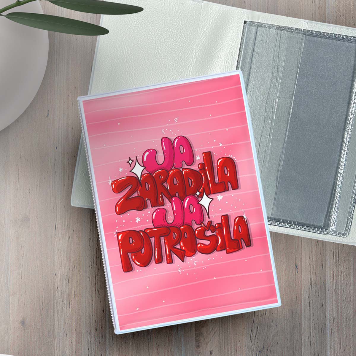 Futrola za kartice JA ZARADILA, JA POTROŠILA 