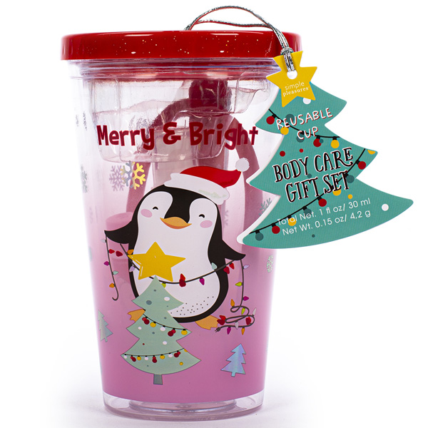 Novogodišnji kozmetički set u čaši