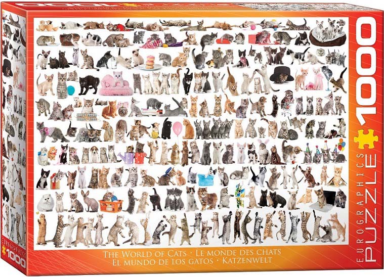 Puzzle 1000kom THE WORLD OF CATS 