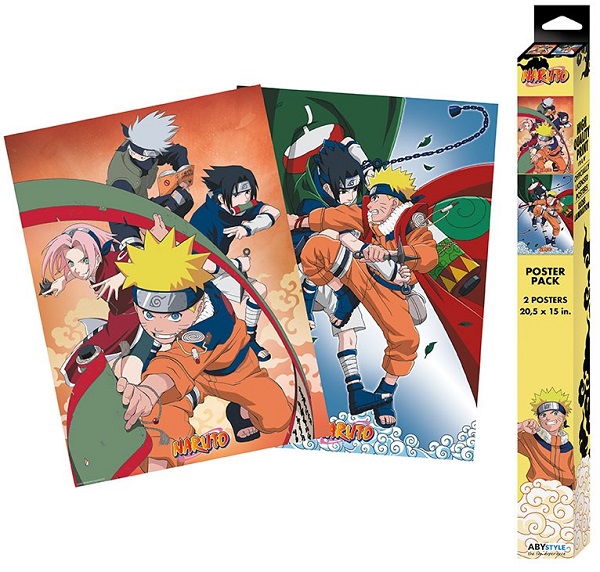 NARUTO set dva postera 52X38cm 