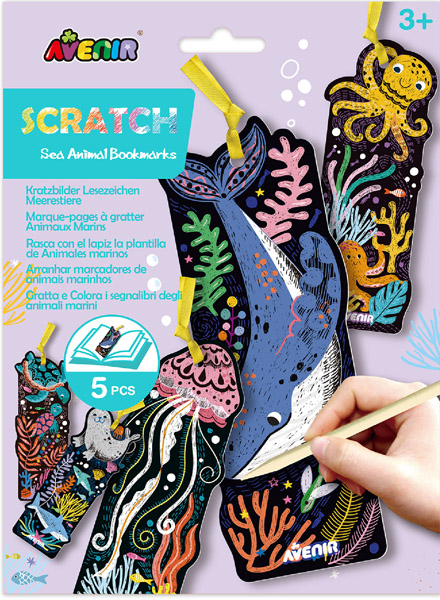 SCRATCH BOOK grebalica MORSKE ŽIVOTINJE 