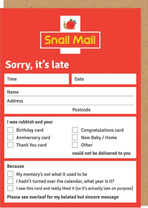 Čestitka SNAIL MAIL