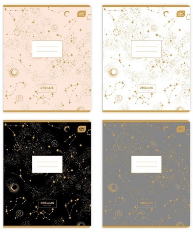 Sveska A5 na linije METALLIC 